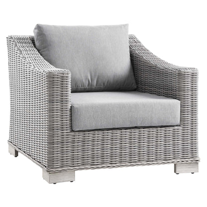 Conway 5-Piece Outdoor Patio Wicker Rattan Furniture Set by Furniture For America