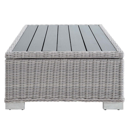 Conway 4-Piece Outdoor Patio Wicker Rattan Furniture Set by Furniture For America
