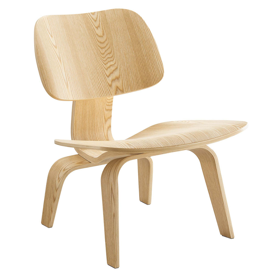 Zephyr Wood Lounge Chair in Natural