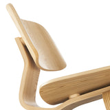 Zephyr Wood Lounge Chair in Natural