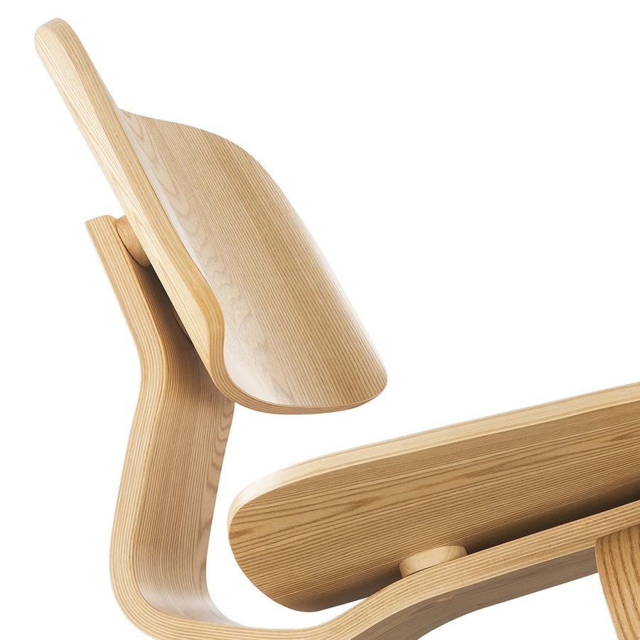 Zephyr Wood Lounge Chair in Natural