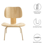 Zephyr Wood Lounge Chair in Natural