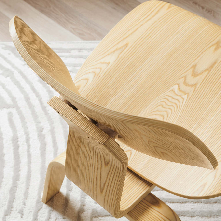 Zephyr Wood Lounge Chair in Natural