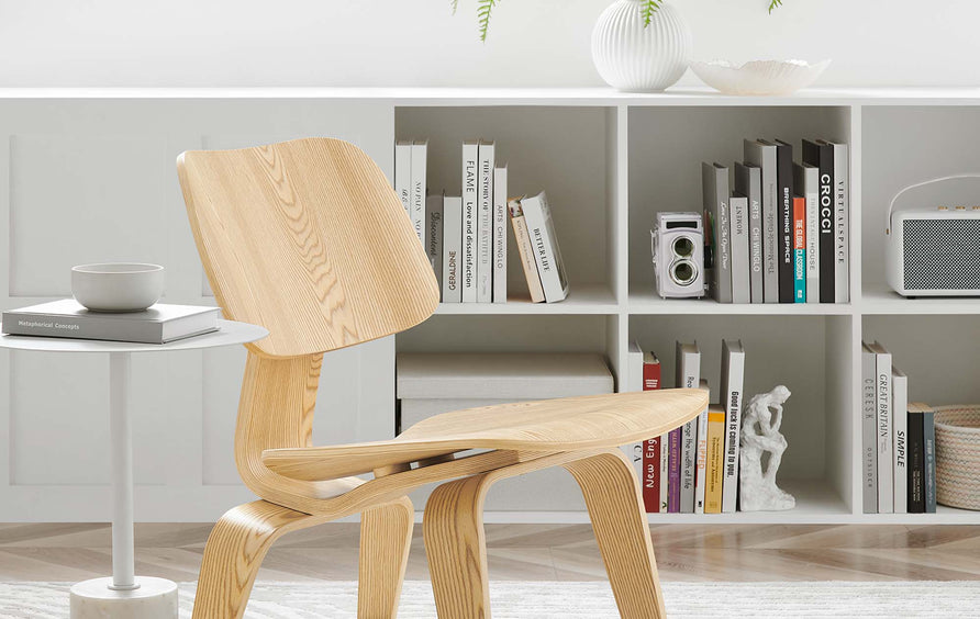 Zephyr Wood Lounge Chair in Natural