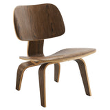 Zephyr Wood Lounge Chair in Walnut