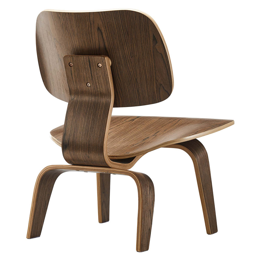 Zephyr Wood Lounge Chair in Walnut