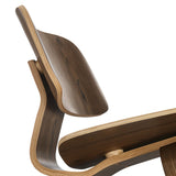Zephyr Wood Lounge Chair in Walnut