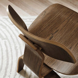 Zephyr Wood Lounge Chair in Walnut