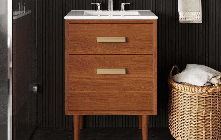 Arbor 24" Bathroom Vanity in Natural White