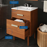 Arbor 24" Bathroom Vanity in Natural White
