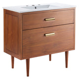 Arbor 36" Bathroom Vanity in Natural White