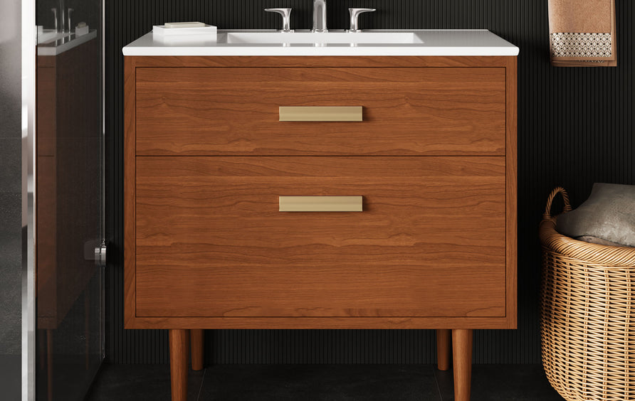 Arbor 36" Bathroom Vanity in Natural White