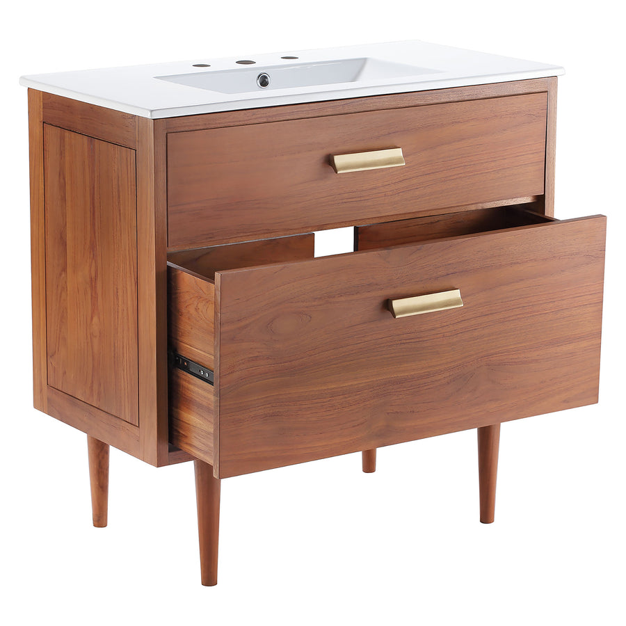 Arbor 36" Bathroom Vanity in Natural White