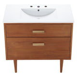 Arbor 36" Bathroom Vanity in Natural White