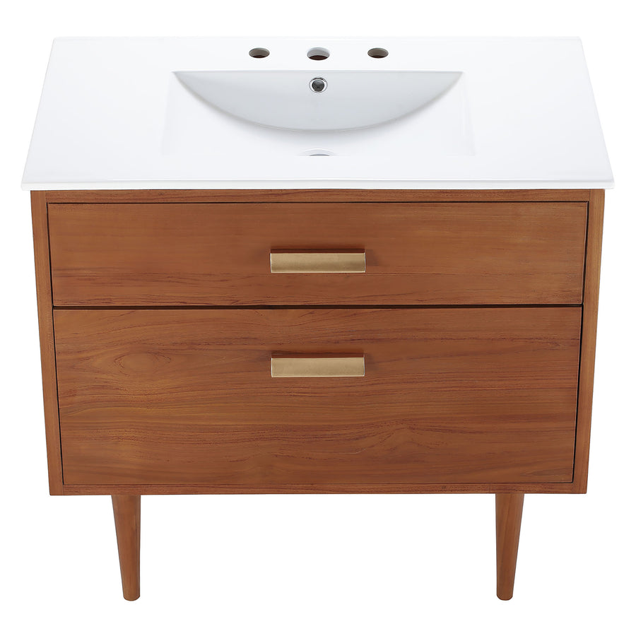 Arbor 36" Bathroom Vanity in Natural White