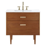 Arbor 36" Bathroom Vanity in Natural White