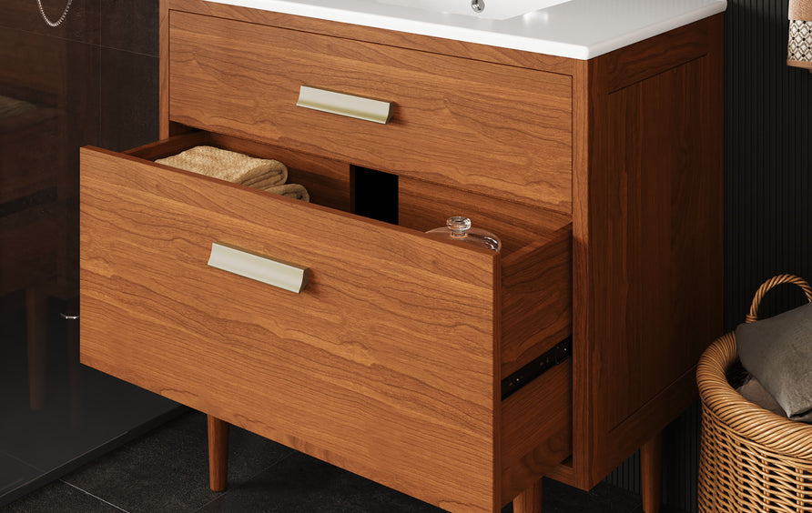 Arbor 36" Bathroom Vanity in Natural White