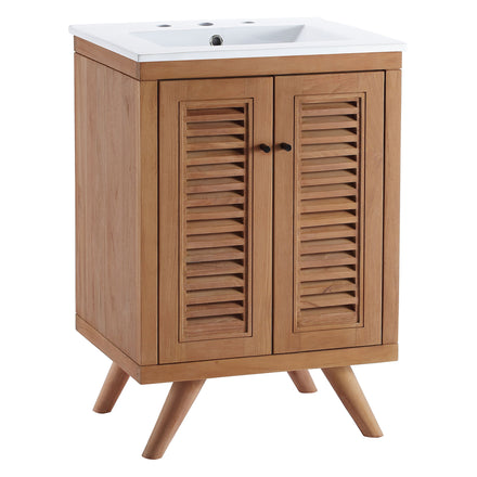 Birdie 24" Bathroom Vanity in Natural White