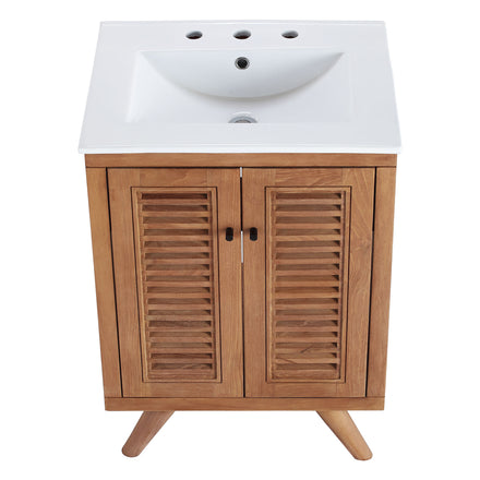 Birdie 24" Bathroom Vanity in Natural White
