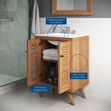 Veranda 24" Bathroom Vanity in Natural White