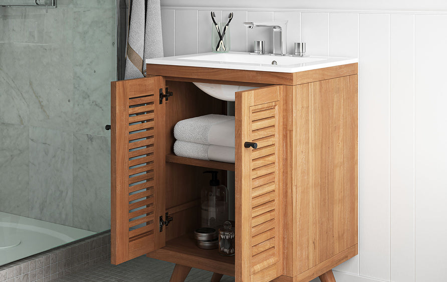 Veranda 24" Bathroom Vanity in Natural White