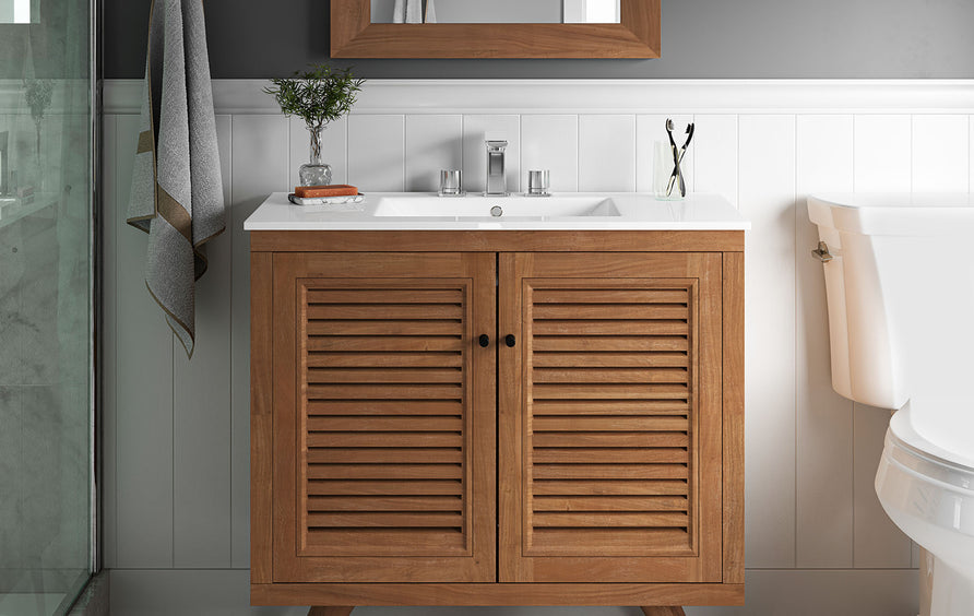 Veranda 36" Bathroom Vanity in Natural White