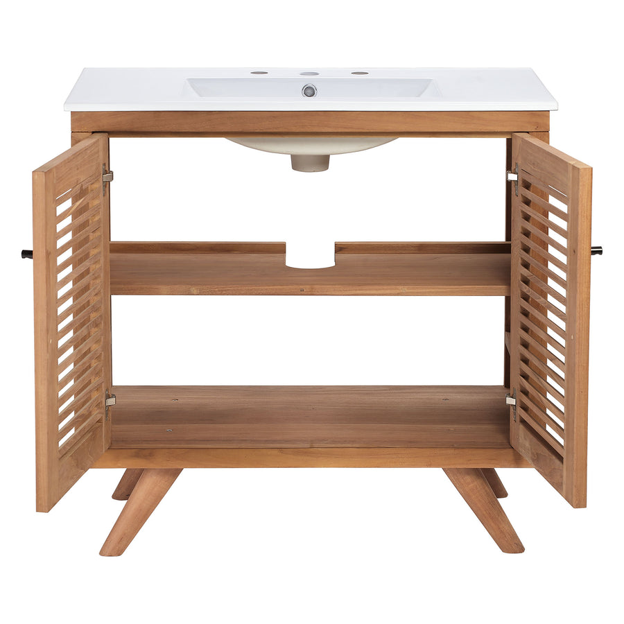 Veranda 36" Bathroom Vanity in Natural White