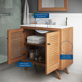 Veranda 36" Bathroom Vanity in Natural White