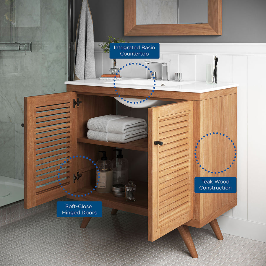 Veranda 36" Bathroom Vanity in Natural White