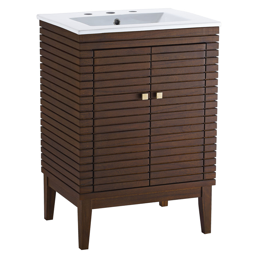 Hearth 24" Bathroom Vanity in Walnut White