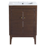 Hearth 24" Bathroom Vanity in Walnut White
