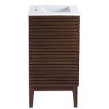 Hearth 24" Bathroom Vanity in Walnut White