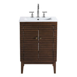 Hearth 24" Bathroom Vanity in Walnut White