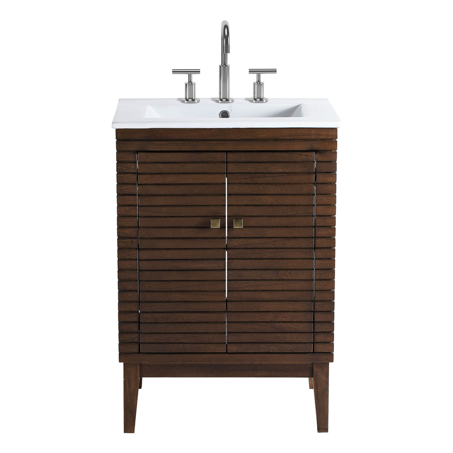 Hearth 24" Bathroom Vanity in Walnut White