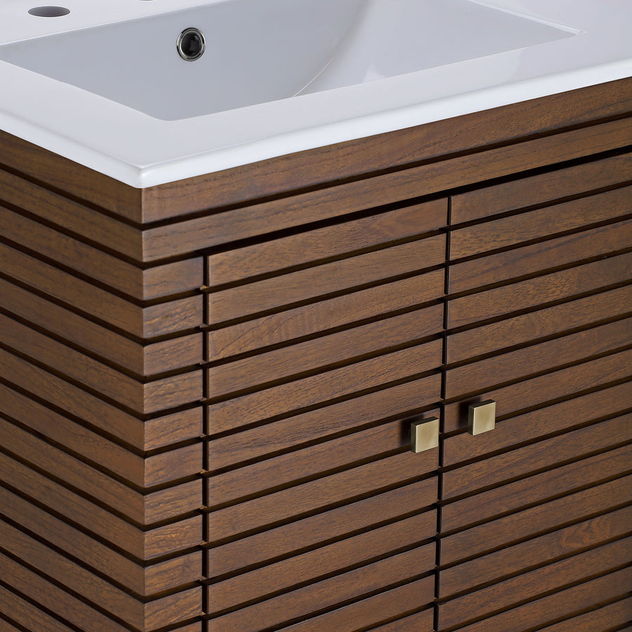 Hearth 24" Bathroom Vanity in Walnut White