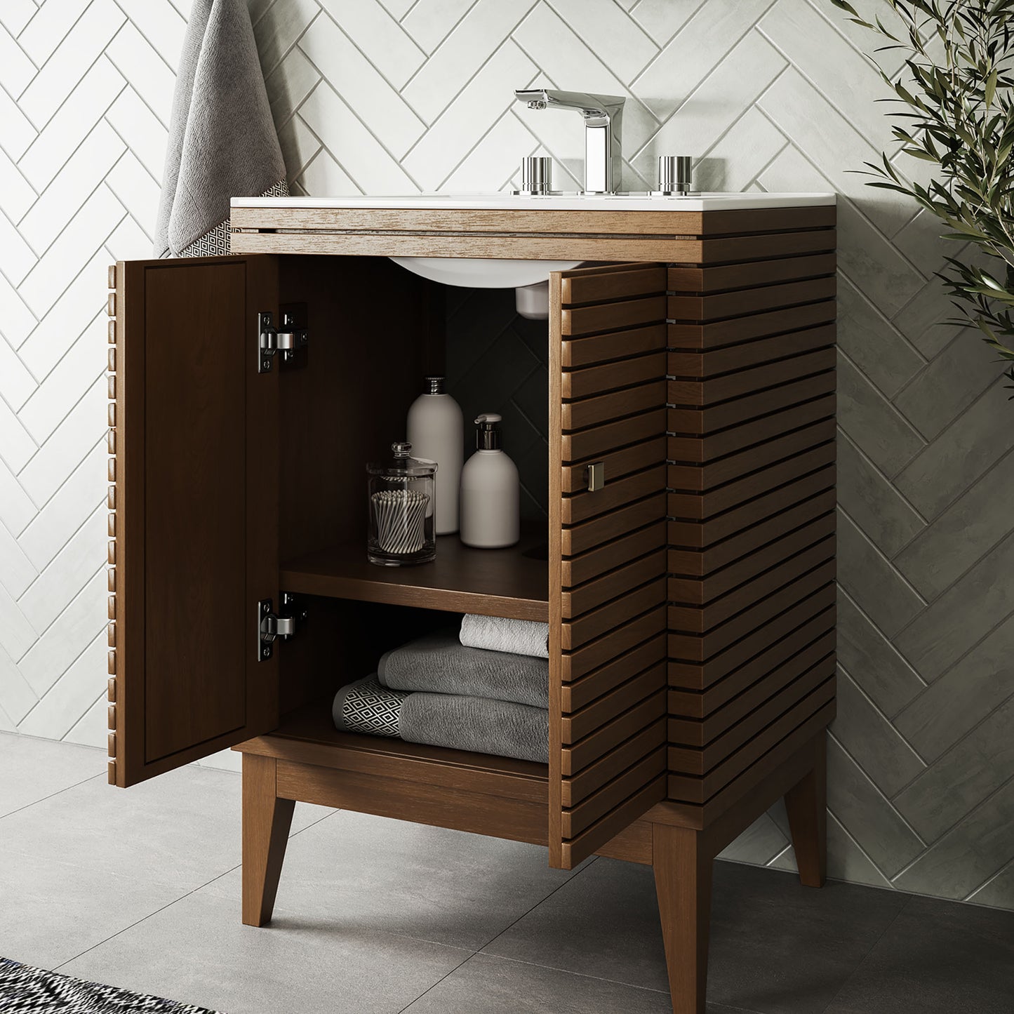 Ledger 24" Bathroom Vanity by Furniture For America