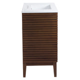 Hearth 36" Bathroom Vanity in Walnut White