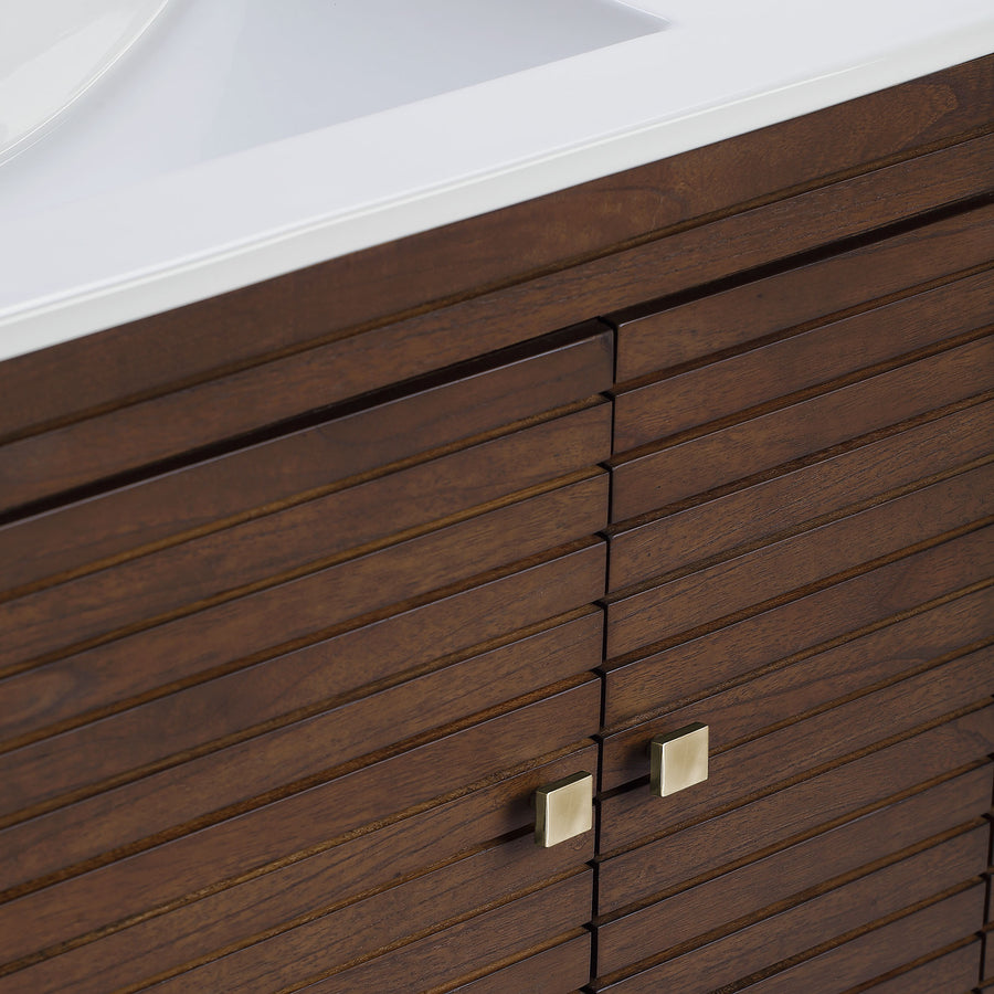 Hearth 36" Bathroom Vanity in Walnut White