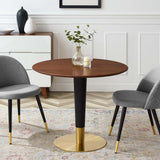 Larch 36" Dining Table in Gold Walnut