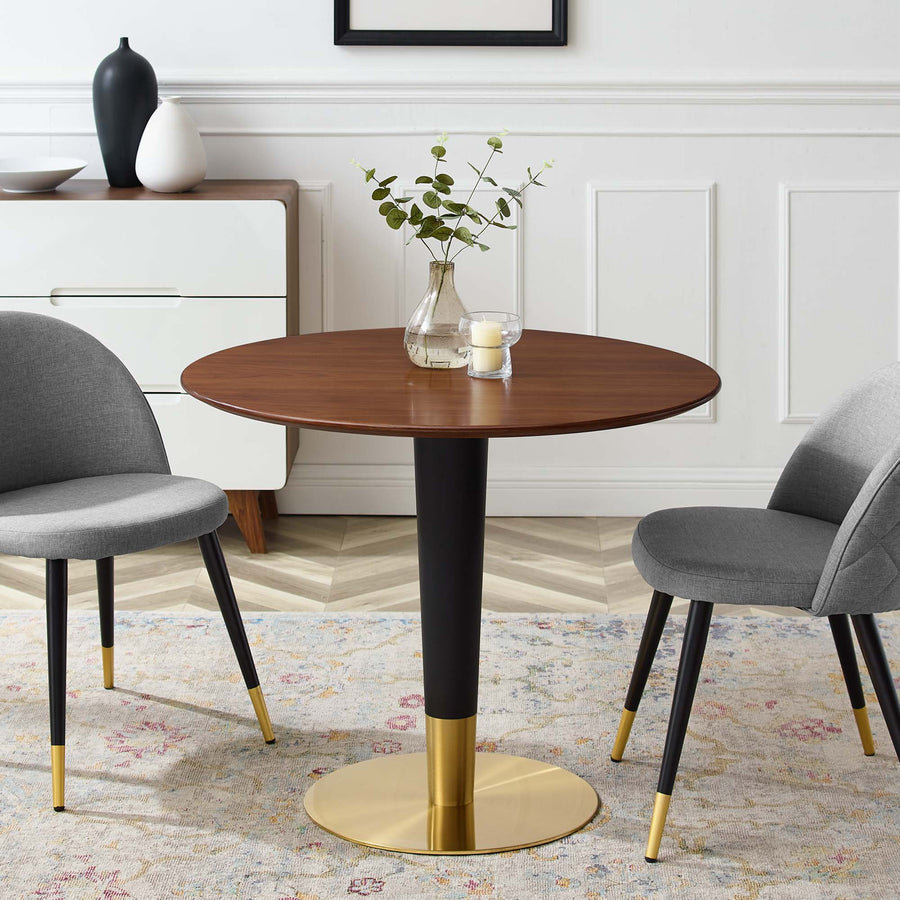 Larch 36" Dining Table in Gold Walnut