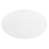 Larch 42" Oval Dining Table in Gold White