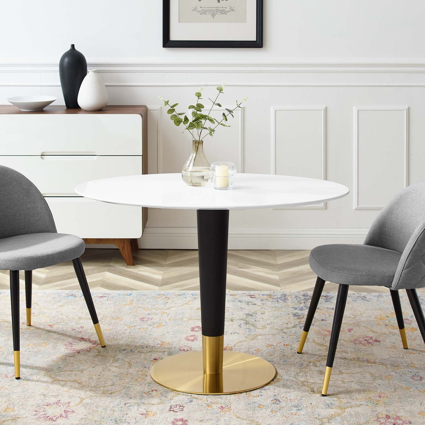 Zinque 42" Oval Dining Table by Furniture For America