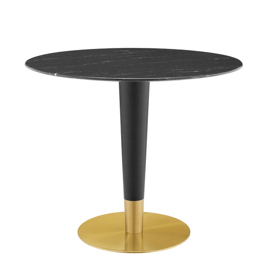 Zinque 36" Artificial Marble Dining Table by Furniture For America