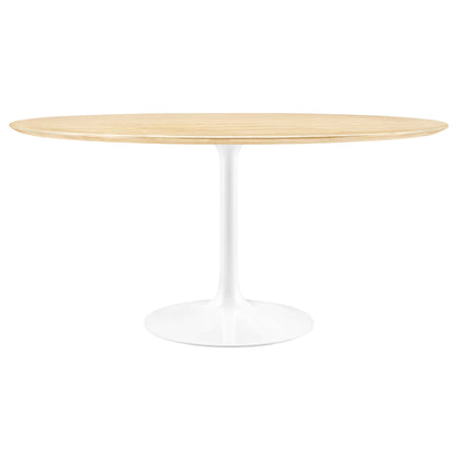 Lippa 60" Round Wood Dining Table by Furniture For America