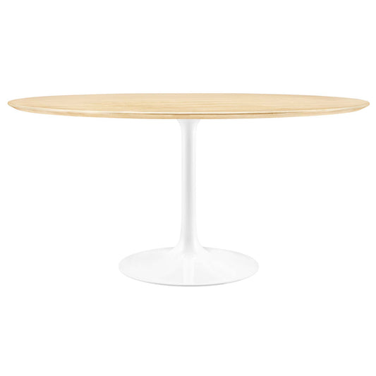Lippa 60" Round Wood Dining Table by Furniture For America