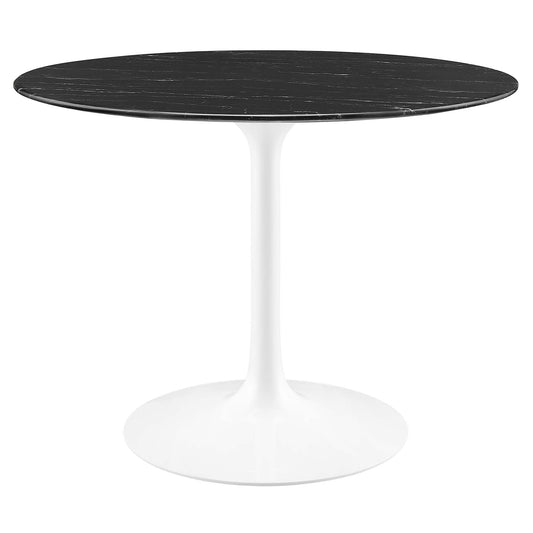 Lippa 40" Round Faux Marble Dining Table by Furniture For America