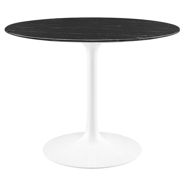 Lippa 40" Round Faux Marble Dining Table by Furniture For America