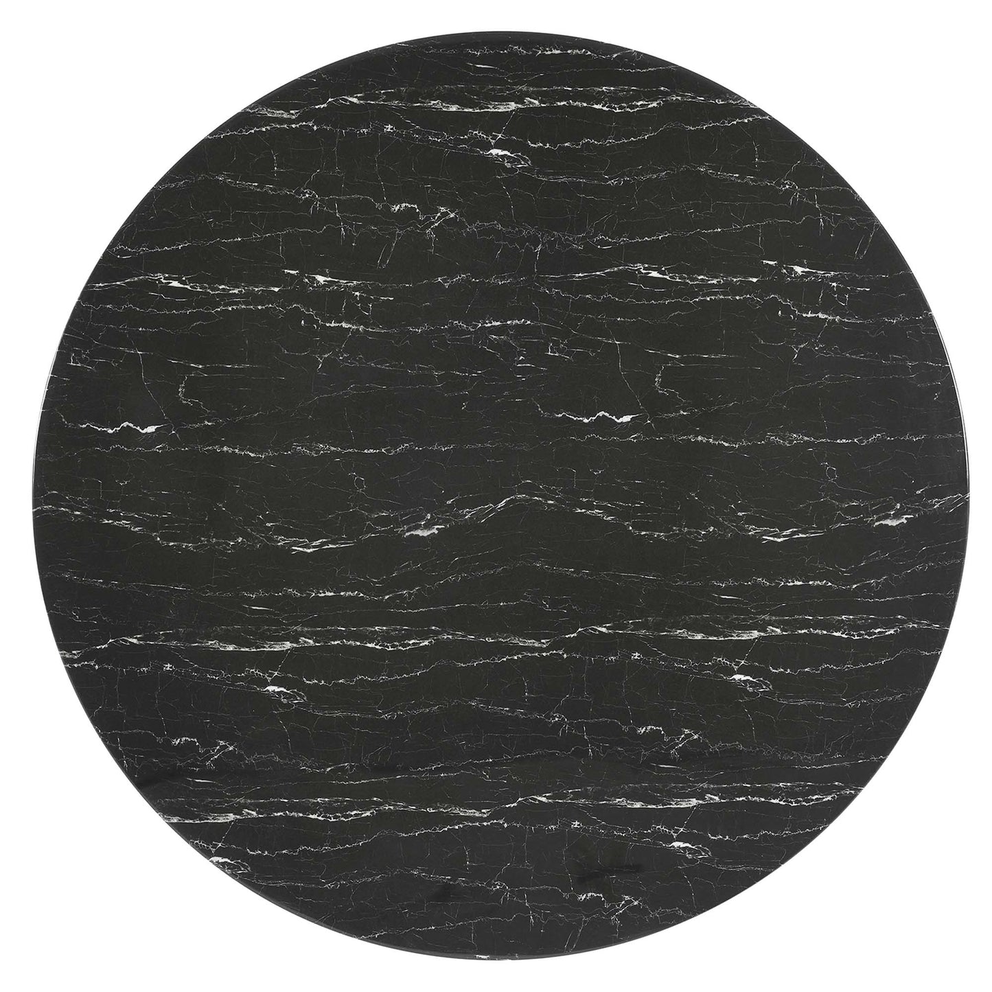 Lippa 60" Round Faux Marble Dining Table by Furniture For America