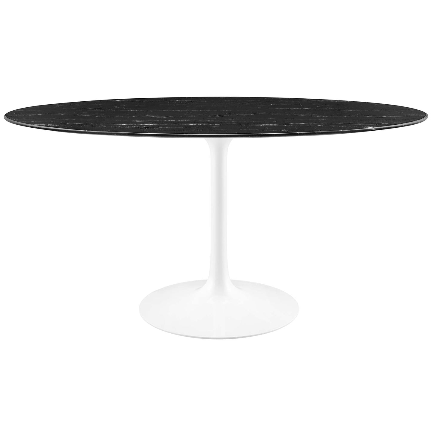 Lippa 60" Oval Faux Marble Dining Table by Furniture For America