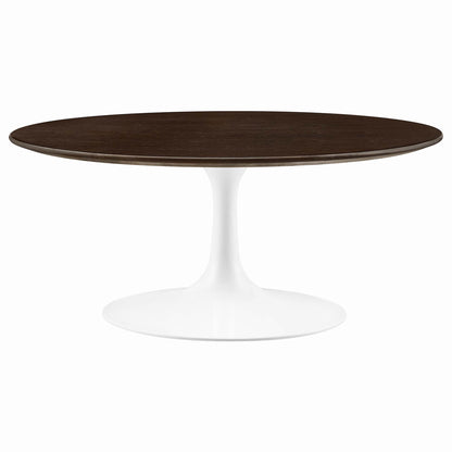 Lippa 36" Round Wood Coffee Table by Furniture For America